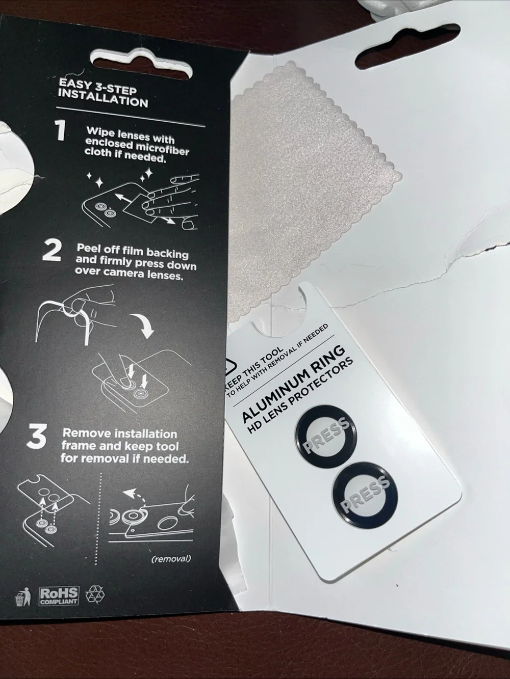 Case-mate Black Aluminum Ring HD Lens Protectors for iPhone 16/ 16 Plus